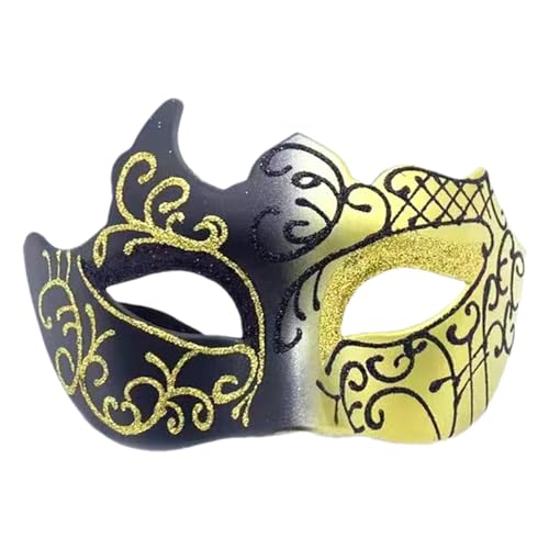 Vbnuyhim Herren-Maskerade – Cosplay, Halbgesichtsball-Maskerade – Kostüm für Karneval, Hochzeit, und Abschlussball von Vbnuyhim