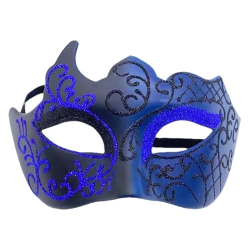 Vbnuyhim Maskerade für Herren Half Face | Cosplay Half Face Prom Maskerade | Kostüm Kleid Maskerade für Karneval, Hochzeit, Par und Abschlussball von Vbnuyhim