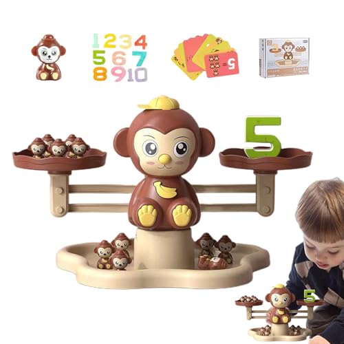 Vbnuyhim Mathematisches Gleichgewichtsspiel, Monkey Balance Mathematik Spiel für Mädchen und – Mathematik-Lernspiel für 3, 4 und 5 Jahre, Aktivitäten von Vbnuyhim