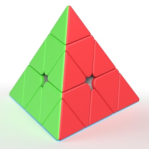 Vdealen Pyramide Zauberwürfel Dreieck Speed Cube, Pyraminx Magic Cube für Anfänger und Fortgeschrittene, Triangle Cube Geschenk für Kinder Teenager Erwachsene(Stickerless) von Vdealen