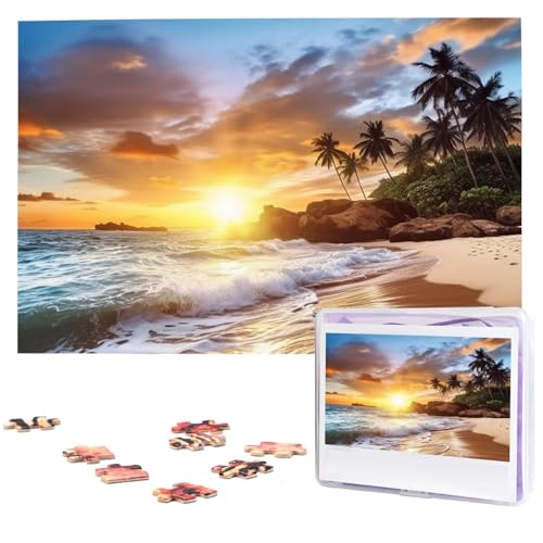 Jigsaw Puzzles 1000 Teile Für Erwachsene Strand Sonnenuntergang Landschaft Jigsaw Puzzle Coole Tier Weihnachten Puzzle Geschenk Puzzle Für Familie Größe 75 X 50 cm von VducK