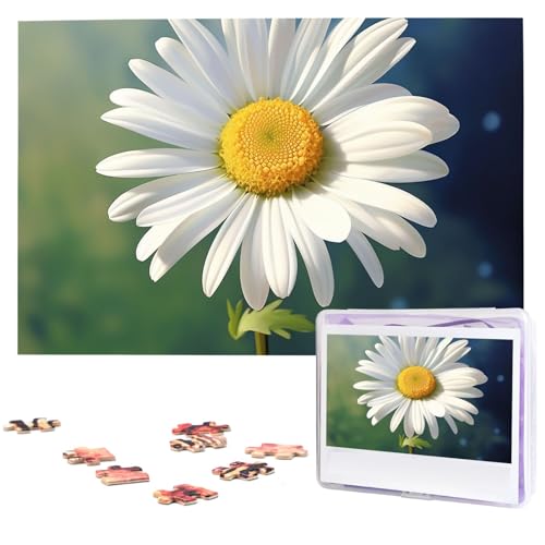 Jigsaw Puzzles 1000 Teile für Erwachsene Gänseblümchen Blume Jigsaw Puzzle Cool Tier Weihnachten Puzzle Geschenk Puzzle für Familie Größe 75 X 50 cm von VducK