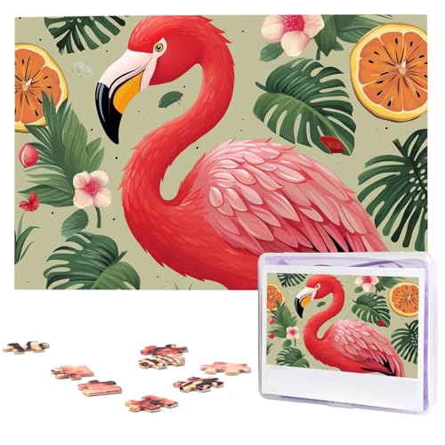 Puzzles 1000 Teile Flamingo mit Monstera Personalisierte Puzzles Fotos Puzzle für Familie Bilderpuzzle für Erwachsene Hochzeit Geburtstag Mini Bausteine Größe 75 x 50 cm Puzzles 1000 Teile Flamingo mit Monstera Personalisierte Puzzles Fotos Puzzle für Familie Bilderpuzzle für Erwachsene Hochzeit Geburtstag Mini Bausteine Größe 75 x 50 cm von VducK
