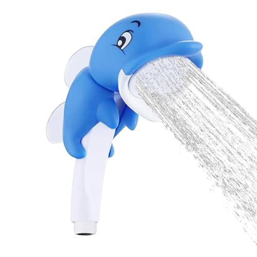 Cartoon Dolphin Baby Bath Shower Head, Handheld Shower Sprayer Kids, Practical Bathing Accessories for and Children, Safe and Fun Bathing Tool for Babies von Veasbuu