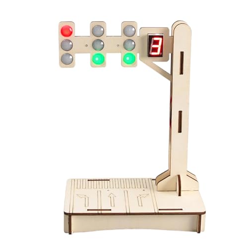 Light Signal Toys for Kids, Wooden 3D Puzzle Toy, Traffic Light Toy, Educational Signal Toy, 3D Wooden Puzzle,Traffic Signal Puzzle, Kids Traffic Light Toy, Wooden Model Traffic Light, von Veasbuu