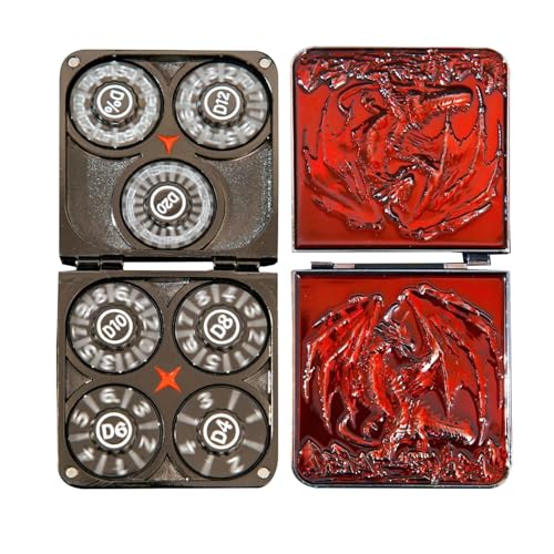Metal Dice - Metal Cosplay Toys for Party, tragbar mit Magnetkasten, Taschendrachen für Nächte, Urlaub, Geburtstag, Wochenende, Rollenspiel, Reisen, Zuhause, Spieler, Erwachsene, Familie Metal Dice - Metal Cosplay Toys for Party, tragbar mit Magnetkasten, Taschendrachen für Nächte, Urlaub, Geburtstag, Wochenende, Rollenspiel, Reisen, Zuhause, Spieler, Erwachsene, Familie von Veasbuu