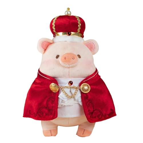 Veasbuu Animal Plush Toy, Plush Doll Stuffed, King Theme Model, Stuffed Animal Doll, Plush Toy for Kids, Costumed Plush Dolls, Animal Crown Plush, King Plush Toy, Plush Doll Toys, Stuffed King Doll von Veasbuu