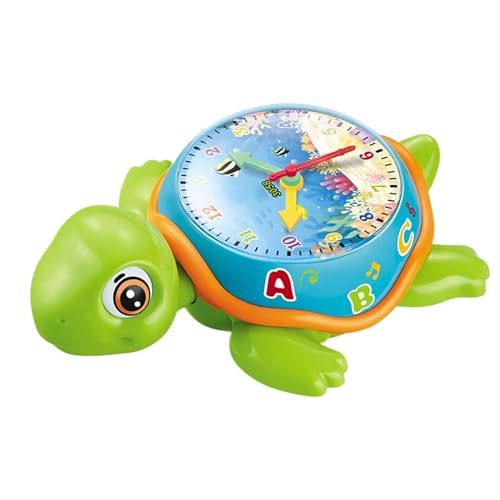 Veasbuu Clock Turtle Toy, Musical Toys, Crawling Turtle Toy with Music, Light Up Musical Kids Toy, Time Learning Toys for Boys, Interactive Light Music Clock Turtle Toy for Toddler von Veasbuu