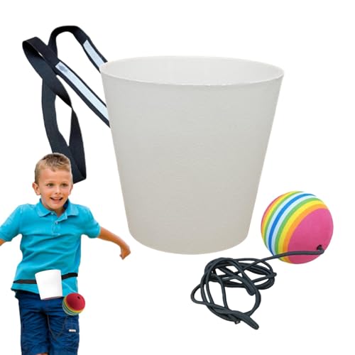 Veasbuu Cup and Ball Game, Catch a Ball in a Cup, Hand Eye Coordination Game, Educational Game for Kids, Outdoor Party Gear, Catch Ball Toy, Cup and Ball Toy, Homeschool Learning Game von Veasbuu