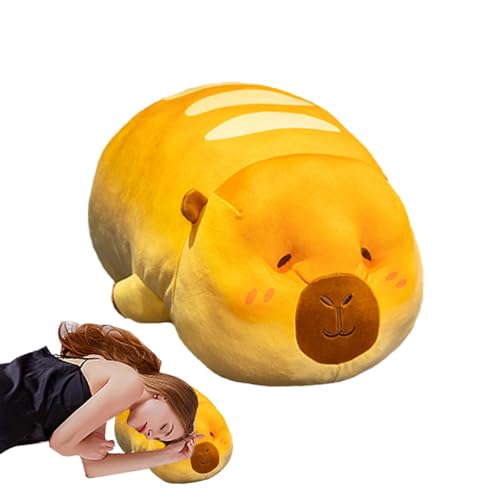 Veasbuu Cute Capybara Plush, Cartoon Capybara Plushie, 16 Inches Capybara Plush, Soft Stuffed Animal Plush Toy, Capybara Chair Cushion, Capybara Plush for Home, Capybara Stuffed Toy for Bedroom von Veasbuu