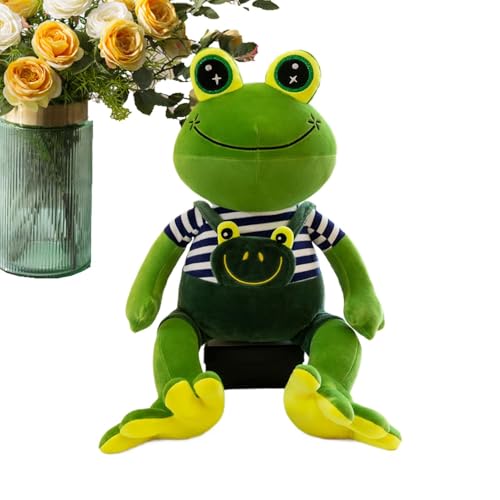 Veasbuu Frog Plush, Soft Animal Doll, Cartoon Frog Plush, Stuffed Animal Doll, Comforting Plushie, Plush Pillow for Kids, Cuddly Frog Toy, Plush Frog Pillow, Animal Plush Toy,Cartoon Stuffed Animal von Veasbuu