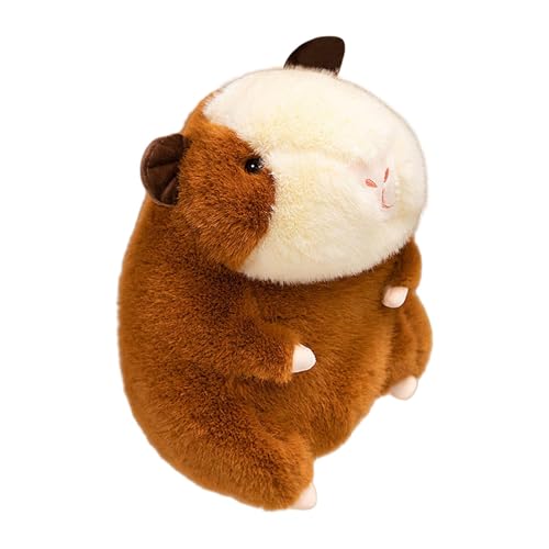 Veasbuu Hamster Plush Toy, Soft Plush Animal Cushion, Realistic Hamster Stuffed Doll, Cute Brown Plush Toys, Comfortable Bedding Accessory, Perfect for Kids, 11.81 Inch von Veasbuu