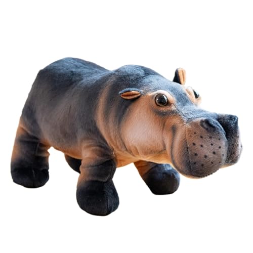 Veasbuu Perfect Decorative Plush Toy | Hippo Plush Stuffed Animal Pillow | Soft Pygmy Hippo Plush Doll for Kids and | Cozy Animal Pillow for Kids Rooms von Veasbuu