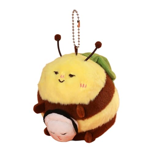 Veasbuu Plush Bee Ornament | Cute Stuffed Bee Animal Plush | Bag Decorations | Adorable Plushie for School Bags, Shoulder Bags and Accessories for Girls, Kids, and Adults von Veasbuu