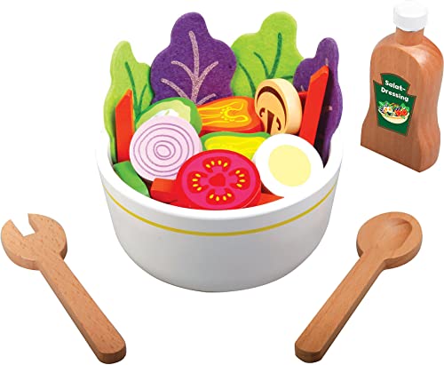 Spielmaus Küche Salat-Set aus Holz, 30 Teile von Vedes