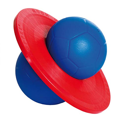 TOGU Hüpfball Moonhopper, blau/rot, bis 45 kg belastbar von Vedes