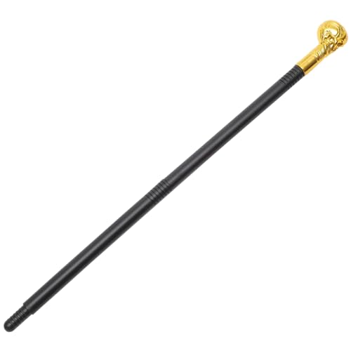 Veemoon 1 Stück Skelett Stabstab Halloweenkostüm Halloween-Rohr Stirnbänder Vampir Halloween Party Dekoration Halloween Kostümzubehör Schädelzepter Halloween-Requisitenstock Golden von Veemoon