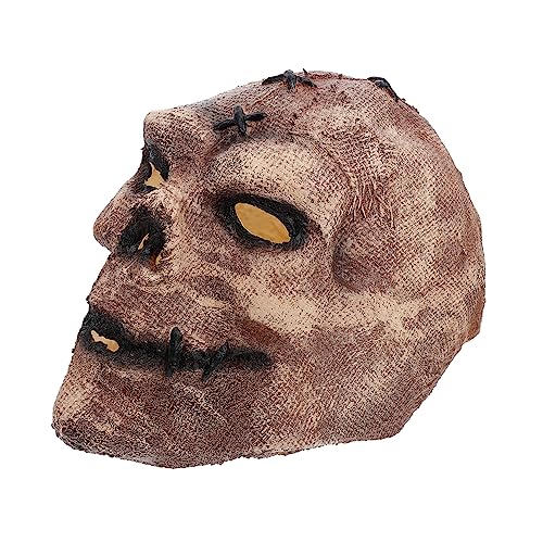 Veemoon 1 Stück Vogels cheuche Maske Halloween-Maske Rotlichttherapie-Gesichtsmaske Halloween- Kostüme Maskerade halloween deko halloween schminke Vogelscheuche Horrorschädel Emulsion von Veemoon