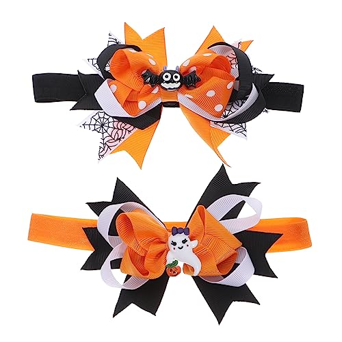 Veemoon 2 Stücke Halloween Stirnband Für Mädchen - Süße Haarbänder Mit Bowknot - Ideal Für Partys Und Festliche Anlässe Perfektes Haaraccessoire Für Kleine Prinzessinnen von Veemoon