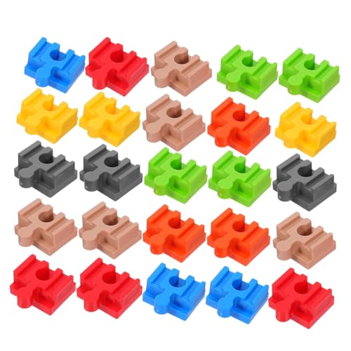 Veemoon 28 Stück Teiliges Holzschienenverbinder Bunte Holzeisenbahn Zubehör Kompatibel mit Gängigen Holzspielzeug Schienensystemen Fördert Kreativität und Pädagogisches Veemoon 28 Stück Teiliges Holzschienenverbinder Bunte Holzeisenbahn Zubehör Kompatibel mit Gängigen Holzspielzeug Schienensystemen Fördert Kreativität und Pädagogisches von Veemoon