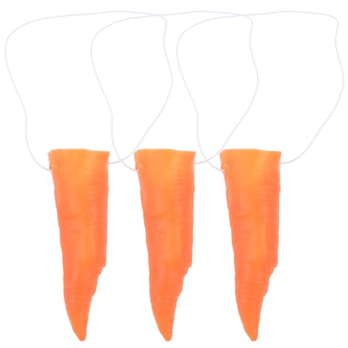 Veemoon 3Pcs Snowman Carrot Nase Mini -Karottennasen -Clownkostüm -Requisiten Für Osterkarneval Maskerade Party Accessoires von Veemoon