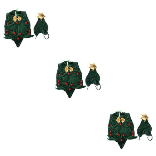 Veemoon 3St Weihnachtsfotografie Requisite Säuglingskleidung Weihnachtskleid Kinderkleidung Kostüm fotografieren Fotografie Anzug Requisiten Modellieren einstellen Fotografie Kleidung Baby von Veemoon