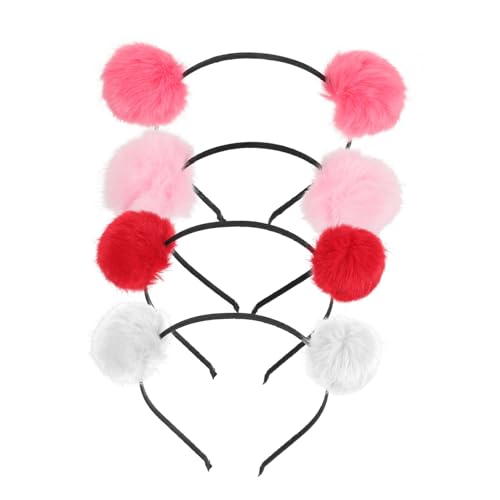 Veemoon 4 Stück Haarreif Fuzzy Katzenohren Stirnband in Wassermelon Rot Weiß und Rot für Kostüm Partyaccessoire Weiches Bequemes Kopfband für Mädchen Veemoon 4 Stück Haarreif Fuzzy Katzenohren Stirnband in Wassermelon Rot Weiß und Rot für Kostüm Partyaccessoire Weiches Bequemes Kopfband für Mädchen von Veemoon