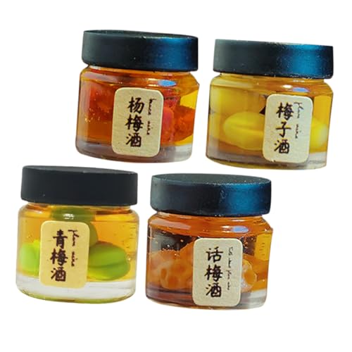 Veemoon 4stücke Küchenzubehör Für Puppenhäuser Miniatur-getränkeflaschen Rollenspiel-küchenspielzeug Realistische Lebensmittelmodelle Für Puppenhaus-dekor Veemoon 4stücke Küchenzubehör Für Puppenhäuser Miniatur-getränkeflaschen Rollenspiel-küchenspielzeug Realistische Lebensmittelmodelle Für Puppenhaus-dekor von Veemoon