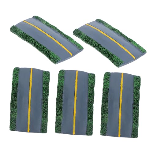 Veemoon 5 Stück Teiliges Miniatur-Highway-Diorama aus Robustem Resin Realistische Straßenmodelle für DIY Eisenbahnlandschaften Vielseitige Kompatibilität Detailreiche Gestaltung Veemoon 5 Stück Teiliges Miniatur-Highway-Diorama aus Robustem Resin Realistische Straßenmodelle für DIY Eisenbahnlandschaften Vielseitige Kompatibilität Detailreiche Gestaltung von Veemoon