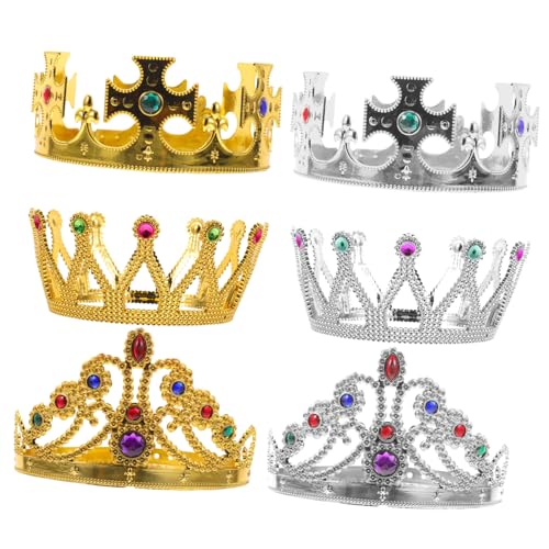 Veemoon 6 Stück Teiliges Geburtstagsparty mit Eleganten König Königinnen stirnbändern mit Antikem Finish für Kostüm Cosplay Ball und Festliche Anlässe Veemoon 6 Stück Teiliges Geburtstagsparty mit Eleganten König Königinnen stirnbändern mit Antikem Finish für Kostüm Cosplay Ball und Festliche Anlässe von Veemoon