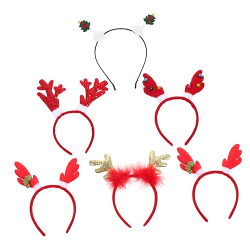 Veemoon 6 Stück Teiliges Weihnachts Haarband mit Niedlichen Katzenohren und Rentiergeweih Elastisch und Bequem Party Haarreif für Erwachsene Festliches Accessoire für Weihnachten Karneval Veemoon 6 Stück Teiliges Weihnachts Haarband mit Niedlichen Katzenohren und Rentiergeweih Elastisch und Bequem Party Haarreif für Erwachsene Festliches Accessoire für Weihnachten Karneval von Veemoon