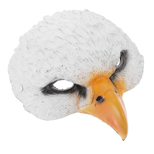 Veemoon Adler Maske Halloween-ohr Gasmaskenkostüm Tierkostüm Für Damen Maske-maskerade-party Schädelmaske Maskerade Vogelmaske Maskerademaske Für Männer Kostüm Aufblasen Taube Pu Weiß von Veemoon