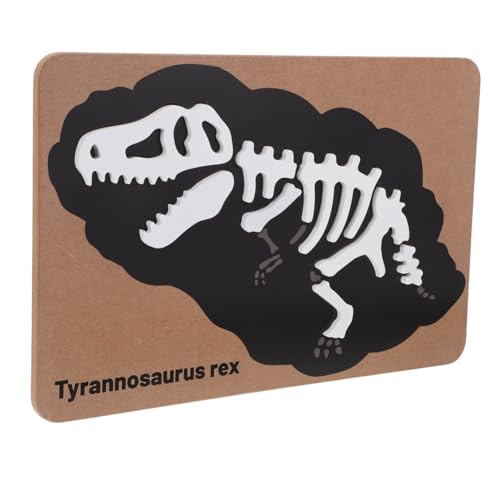 Veemoon Dinosaurier-Fossilien-Puzzle Aus Holz – Montessori Kognitives Lernspielzeug Für Und Kleinkinder – Kreatives Dino Skelett Knochen Puzzle Für Spielerisches Lernen Und Entdecken von Veemoon