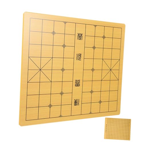 Veemoon Doppelseitiges Schachbrett Aus Holz – Traditionelles Xiangqi & Gobang Spiel - Perfekt Für Reisen - Geschicklichkeitsspiele Für Erwachsene Und Teenager Hochwertiges Für Den von Veemoon