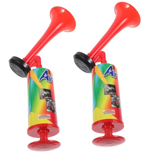 Veemoon Druckluftspray Air Horn 2 Stücke Mini Tragbare Luftpumpe Auto Spielzeug Partygebläse Lauter Geräuschmacher Für Abschlussfeiern Jubeln Requisiten Handpumpe Lufthorn Fanfare Airhorn von Veemoon