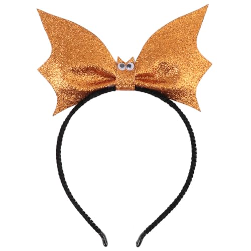 Veemoon Halloween-Fledermaus-Boppers-Stirnband: Fledermausflügel-Haar-Pailletten-Fledermaus-Haarreifen Für Cosplay-Party-Dekorationen Requisiten von Veemoon