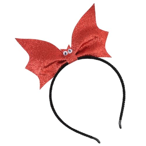 Veemoon Halloween-Fledermaus-Boppers-Stirnband: Fledermausflügel-Haar-Pailletten-Fledermaus-Haarreifen Für Cosplay-Party-Dekorationen Requisiten von Veemoon