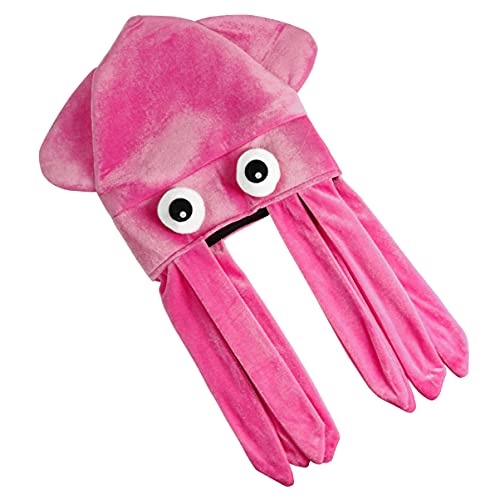 Veemoon Halloween- -Hut Lustiger Oktopus-Hut Neuheit Kreativer Oktopus-Kopfschmuck Kostüm Party-Kopfbedeckung Haar-Accessoires Rosa 57 5 ​​X 29 5 Cm. 5Cm von Veemoon