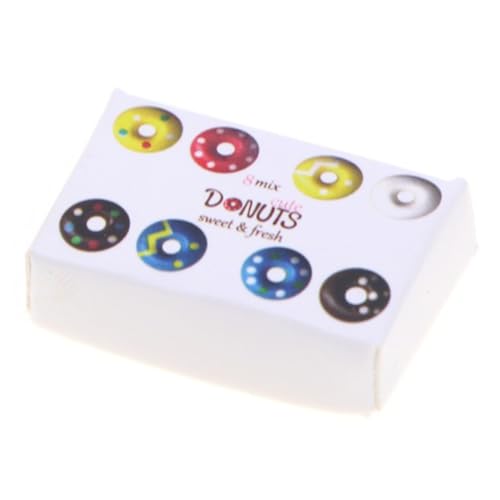 Veemoon Miniatur Donut für Puppenhaus Realistische Künstliche Desserts Detailgetreue Dekoration Leichtes Mini Küchenspielzeug für Mikro Landschaften und Scrapbooking Veemoon Miniatur Donut für Puppenhaus Realistische Künstliche Desserts Detailgetreue Dekoration Leichtes Mini Küchenspielzeug für Mikro Landschaften und Scrapbooking von Veemoon