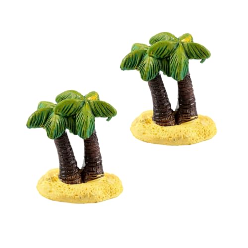 Veemoon Miniatur Palmen Figuren 2er Set Für Kuchen Deko - Tortendeko Und Garten Ornament - Perfekte Strand Dekoration Für Einschulung Feen Und Micro Landschaften von Veemoon