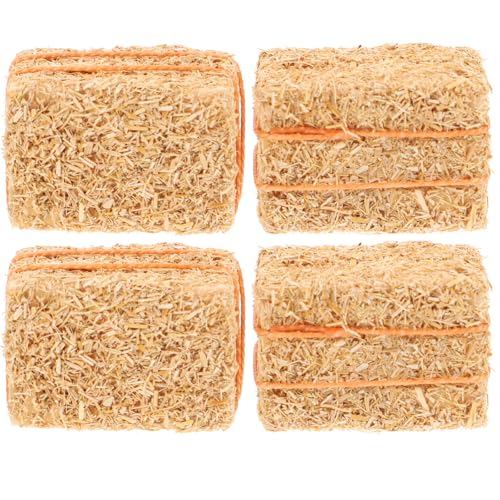 Veemoon Miniatur-heuballenblöcke, 4 Stück, Mini-strohballen-Dekoration, Natürliches Kleines Heuhaufen-Ornament, Puppenhaus-heuhaufen-zubehör für Heimwerker, Basteln, Western-Farm-dekor (rechteckig, Veemoon Miniatur-heuballenblöcke, 4 Stück, Mini-strohballen-Dekoration, Natürliches Kleines Heuhaufen-Ornament, Puppenhaus-heuhaufen-zubehör für Heimwerker, Basteln, Western-Farm-dekor (rechteckig, von Veemoon