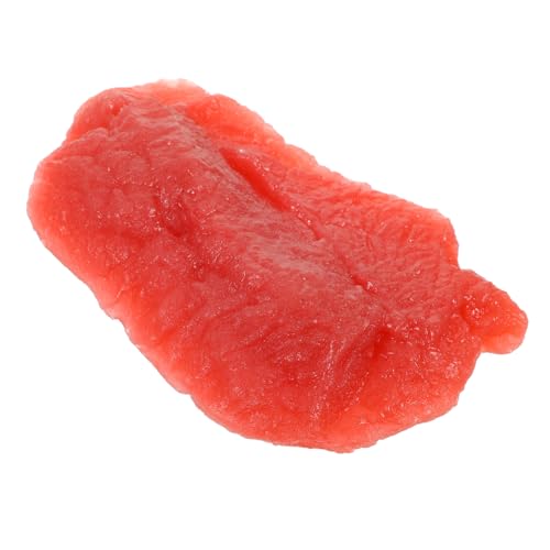 Veemoon Simulation Frische Schweinefleischscheibe Dekoratives Künstliches Fleischmodell Realistische Nachbildung für Küche Party Wohnkultur Veemoon Simulation Frische Schweinefleischscheibe Dekoratives Künstliches Fleischmodell Realistische Nachbildung für Küche Party Wohnkultur von Veemoon