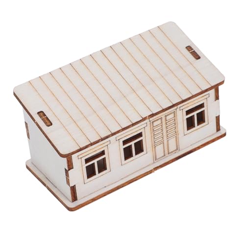 Veemoon Unvollendetes DIY Miniatur Holzhaus Modell Bausatz Kleine Holzhäuser zum Bemalen Holzhaus Dekoration für Regal Büro und Festliche Tischdekoration Veemoon Unvollendetes DIY Miniatur Holzhaus Modell Bausatz Kleine Holzhäuser zum Bemalen Holzhaus Dekoration für Regal Büro und Festliche Tischdekoration von Veemoon