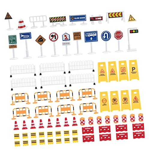 Veemoon Verkehrsschilder Set Für – 11 Set Mit Bunten Straßenschildern Und Verkehrskegeln Für Autoteppich Spielspaß – Perfekt Für Kreatives Und Lernen von Veemoon