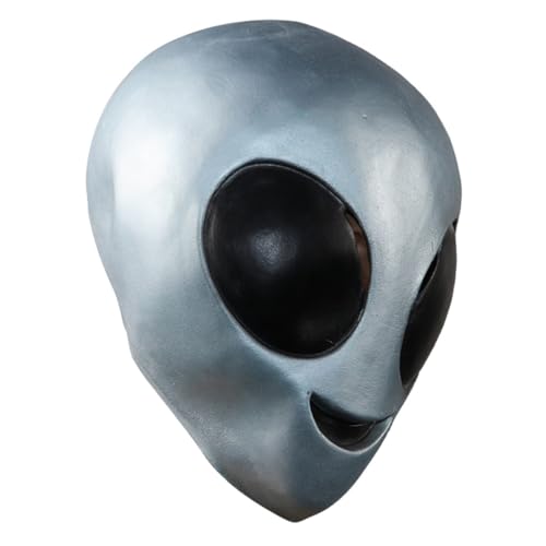 Veemoon fremdes Gesicht halloween costume halloween kleidung Role playing mask Professional mask Vollkopfmasken fremde Ohren Outfit außerirdische Maskenstütze Halloween-Requisiten Emulsion von Veemoon