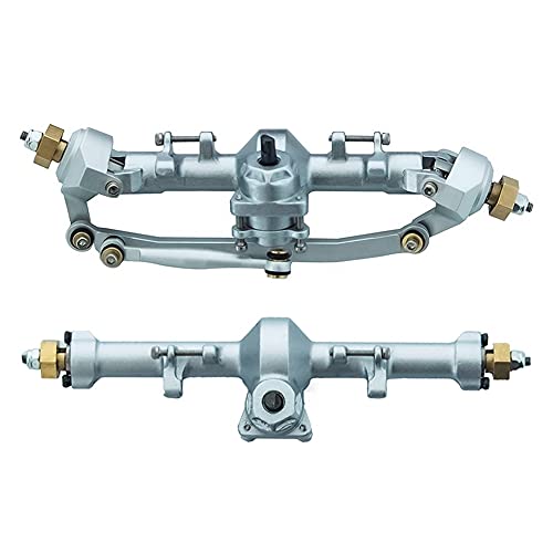 Veenewy Komplette Achsen aus Metall für Achse und Hinterachse für Axial SCX24 90081 AXI00001 1/24 Zubehör für Auto-Upgrade-Teile, Fernbedienung, 3 von Veenewy