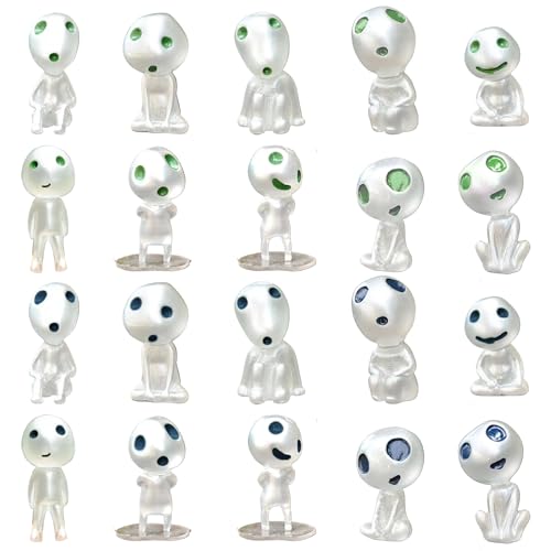 20pcs Mini Alien Figuren, Alien -Statue leuchten im dunklen winzigen Alien -Spielzeug Alien Party. von Veesper