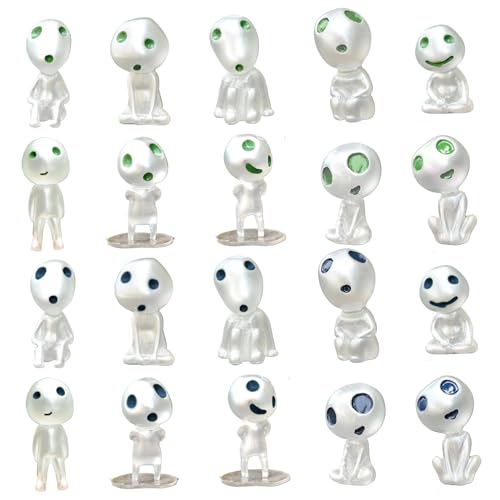 20pcs Mini Alien -Figuren, Alien -Statue leuchten in der dunklen winzigen außerirdischen Party. von Veesper