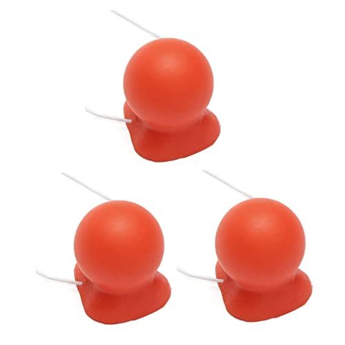 Veesper 3pcs rotes Hupen Clown Kostüm Quietschen Clown Nase, Gummi -Clown -Nase mit elastischen Halloween -Clown für Erwachsene Halloween Cosplay Weihnachtskostümzubehör von Veesper