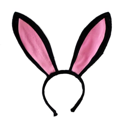 Veesper Bunny Accessoire Set, Bunny Ohrs Stirnband und Bunny Tail Rabbit Ohrstirnband Fliege Biege Manschettenschwanz für Kostümparty von Veesper